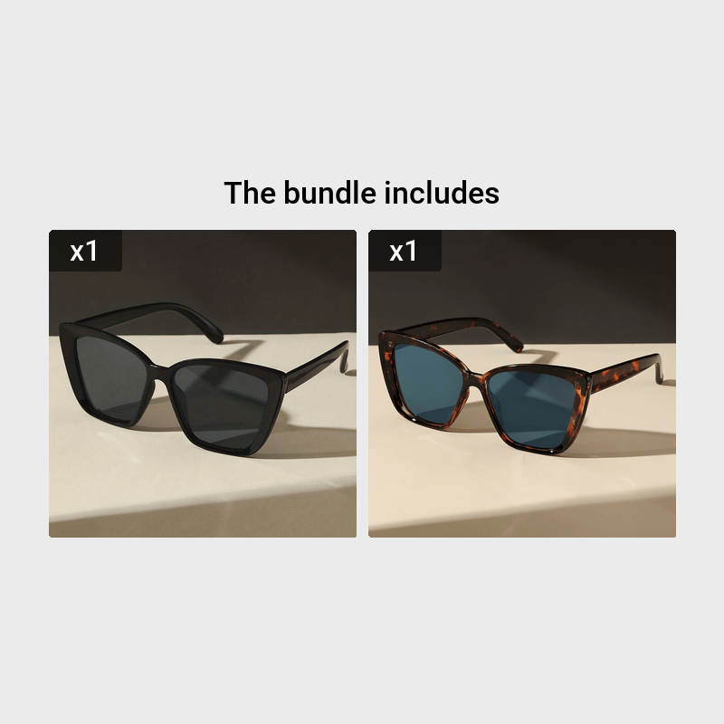 Oversized Cat Eye Classic Big Frame Sunshade Eyewear Trend Driving Golf Eyeglasses