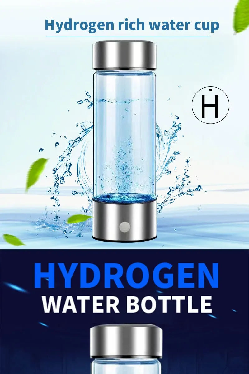 Hydrogen-Rich Water Cup Portable Hydrogen Water Generator Alkaline Maker Rechargeable Water Ionizer Bottle Super Antioxidan Cup